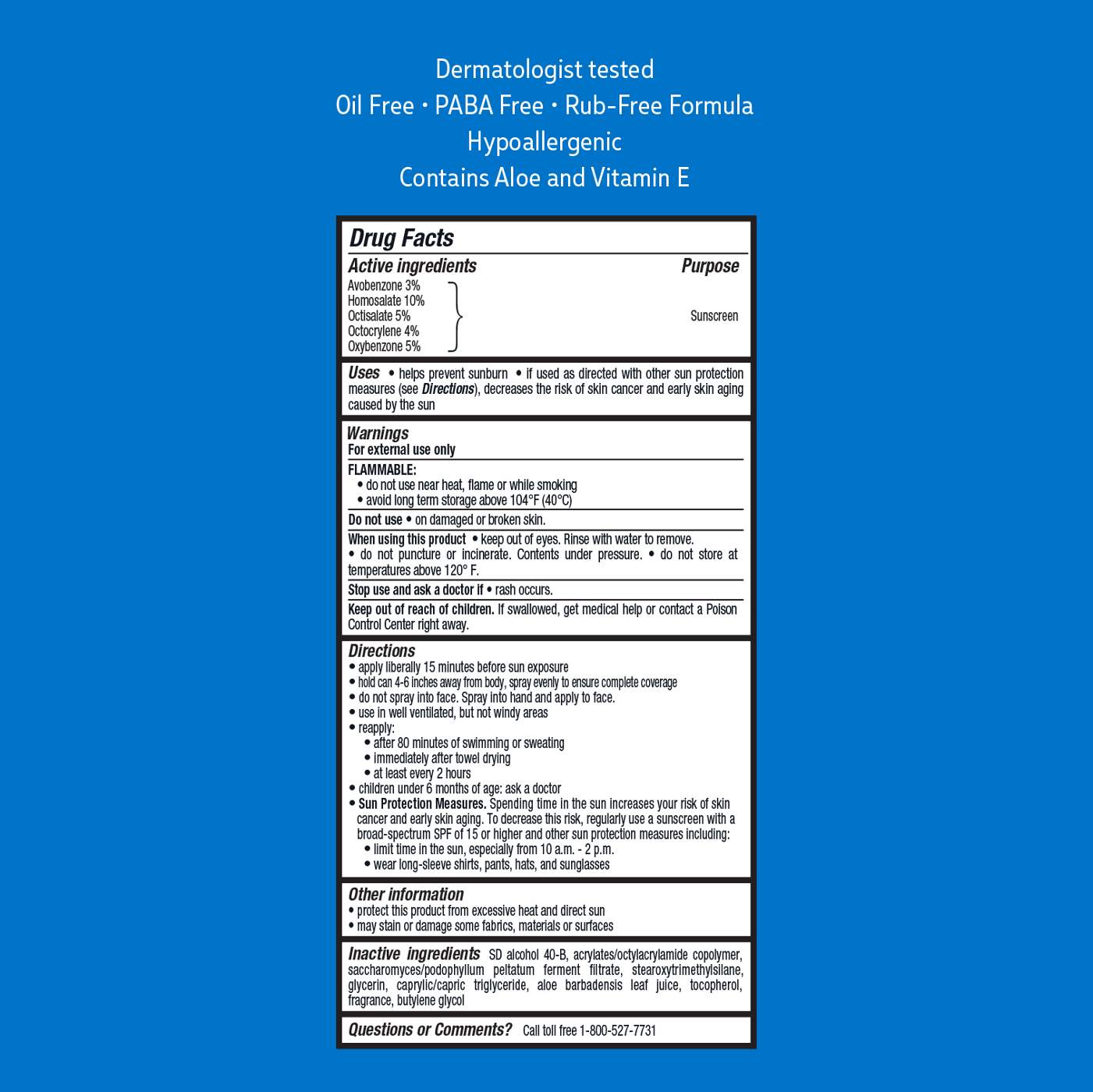 H-E-B Sport Broad Spectrum Sunscreen Spray – SPF 50; image 2 of 4