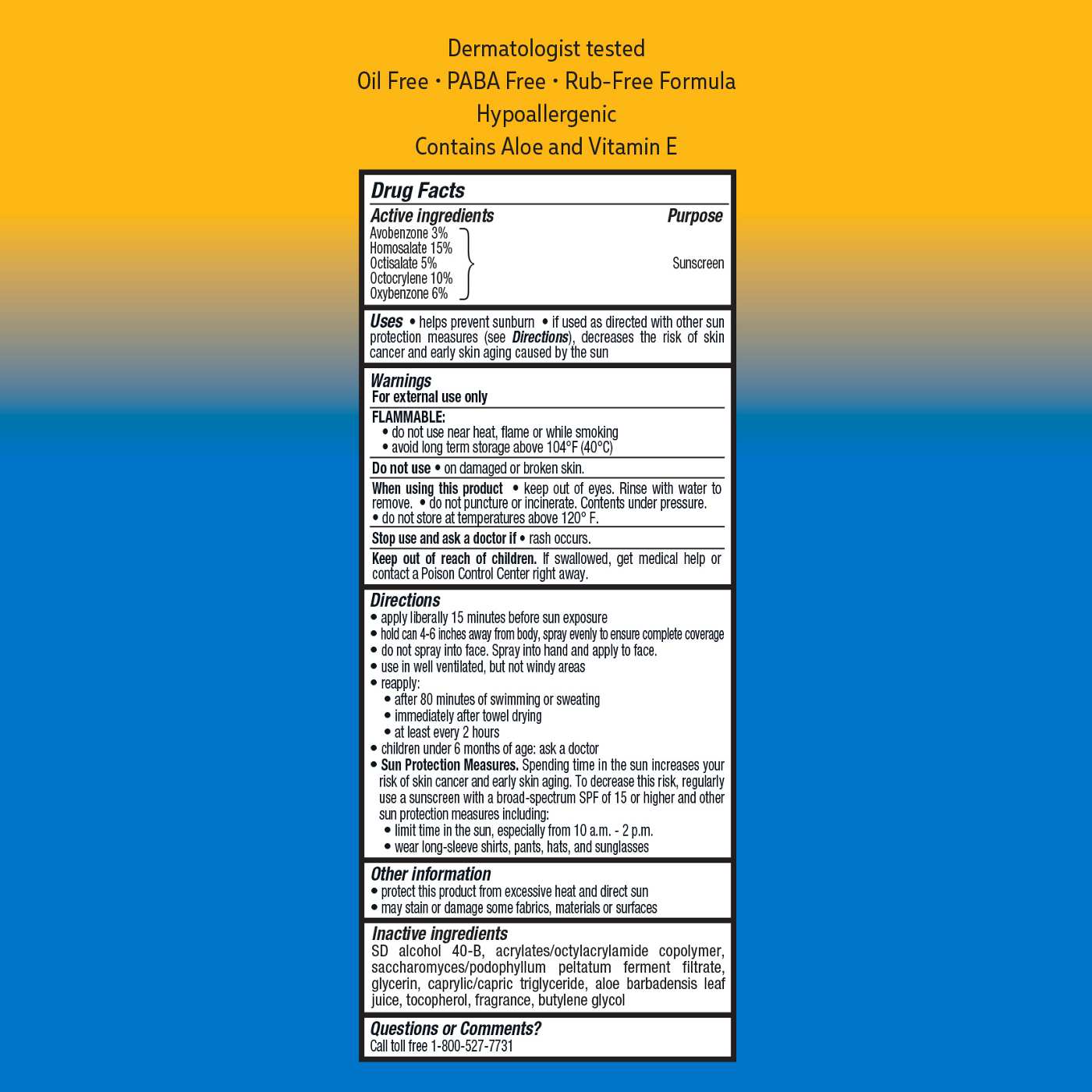 H-E-B Sport Broad Spectrum Sunscreen Spray – SPF 70; image 3 of 3