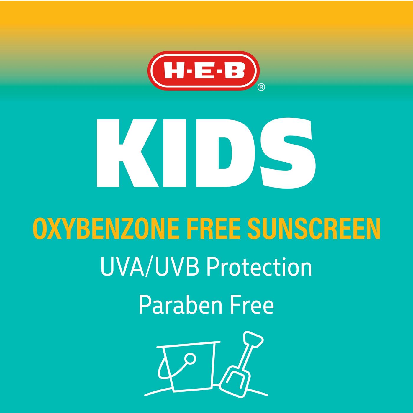 H-E-B Kids Broad Spectrum Sunscreen Lotion – SPF 70; image 3 of 4