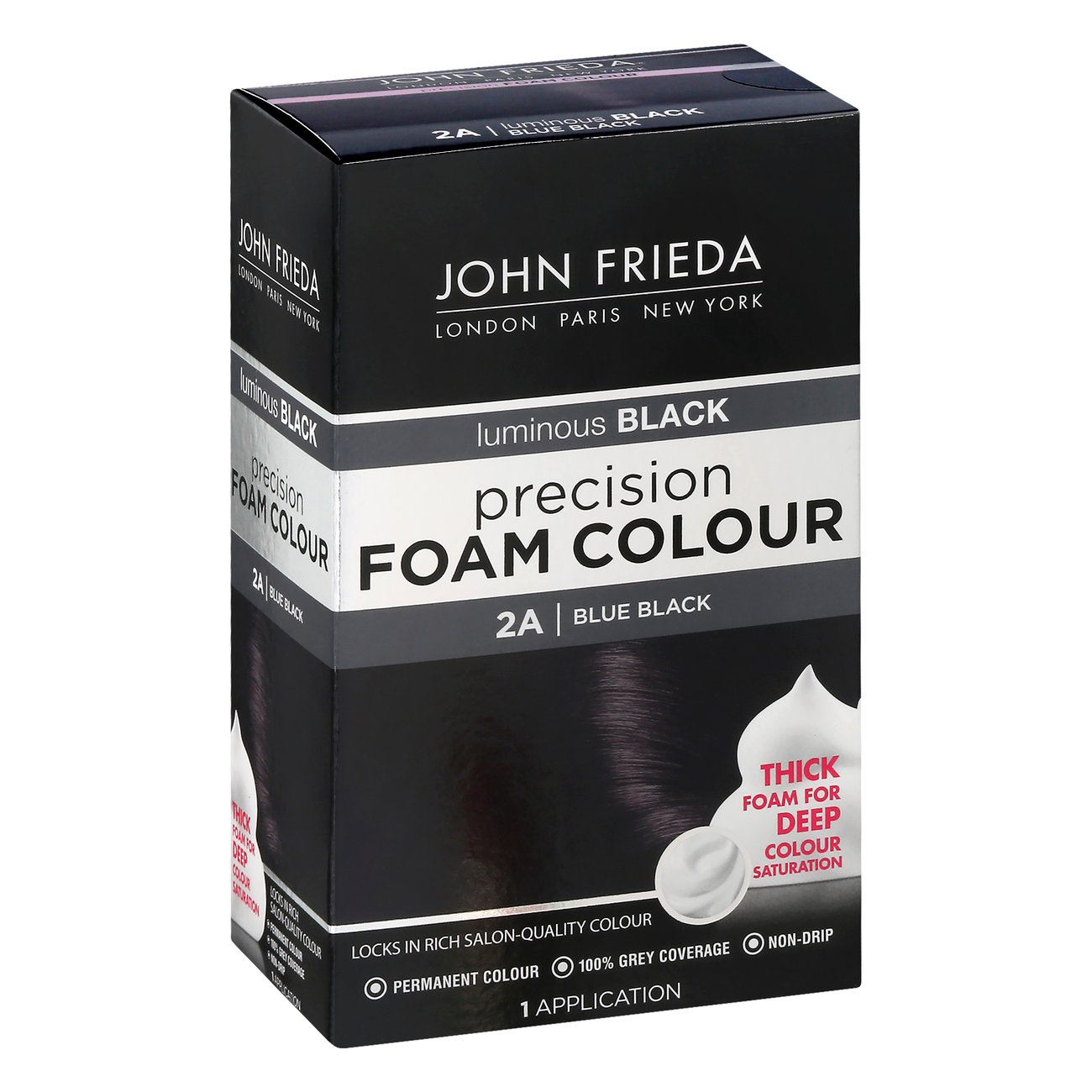 Precision Foam Colour - Blue Black 2A 1 application product package