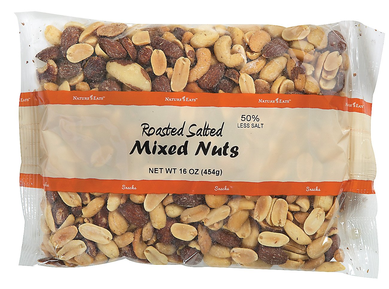 Nature's Eats Roasted Salted Mixed Nuts 50 Less Salt Shop Nuts