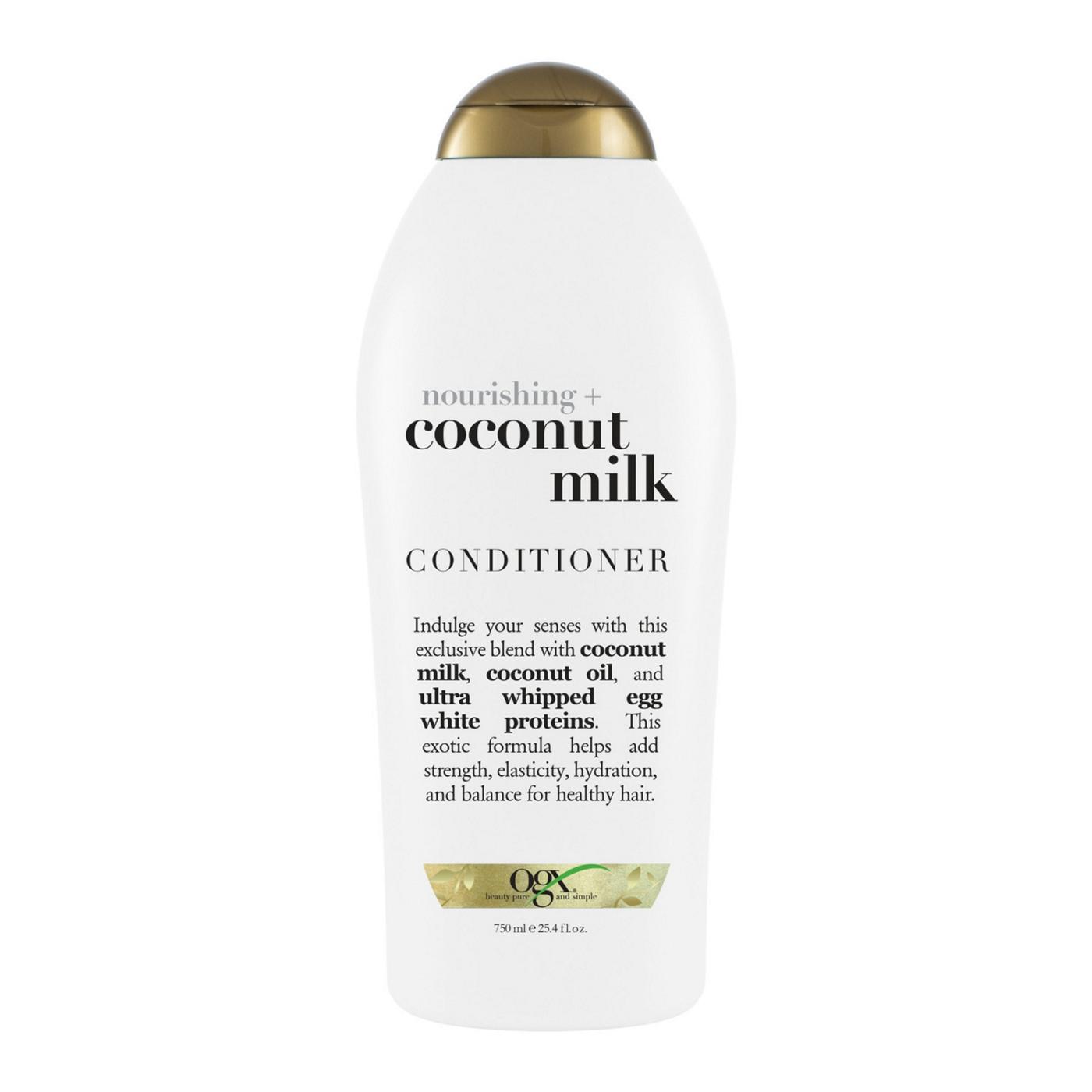 OGX Salon Size Nourishing + Coconut Milk Conditioner; image 1 of 2