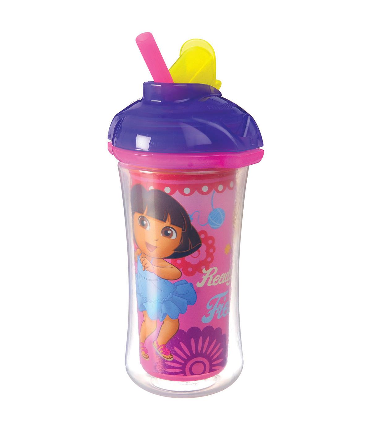 Munchkin Nickelodeon Dora the Explorer Insulated Straw Cup 12 +M, Assorted Colors; image 1 of 3