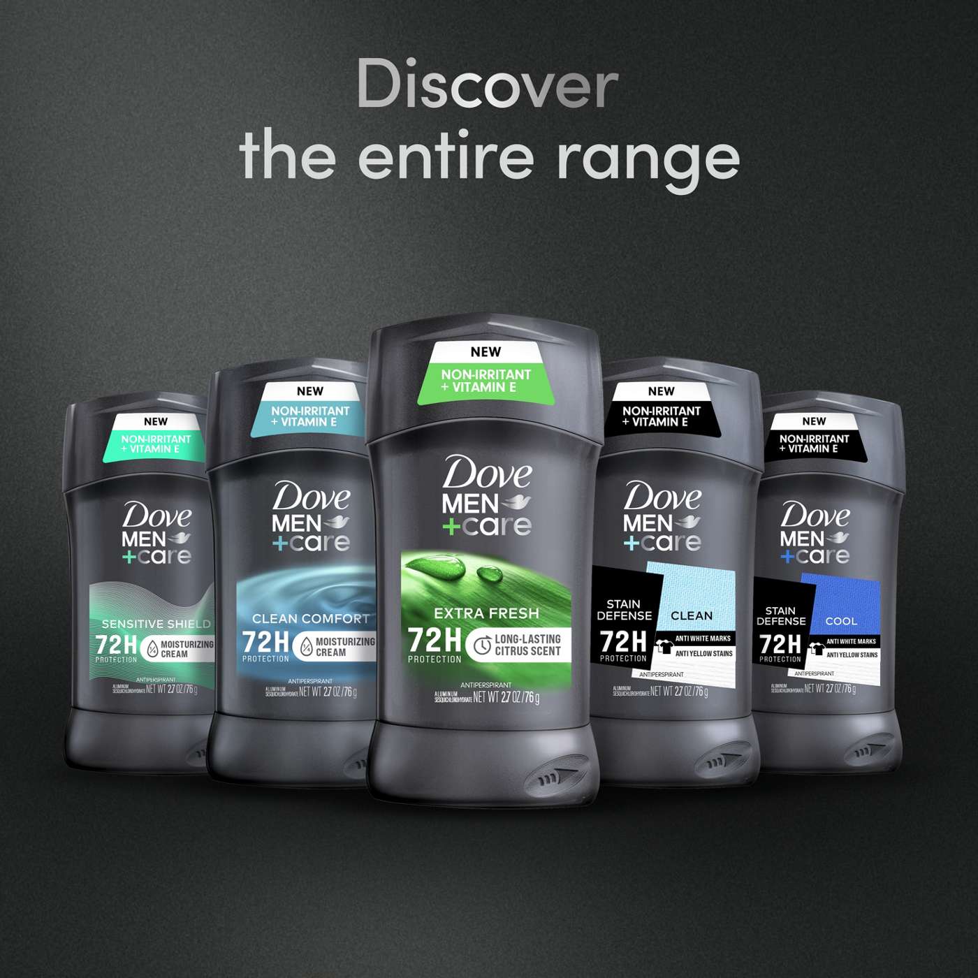 Dove Men+Care Antiperspirant Solid Deodorant - Extra Fresh, 2pk; image 4 of 5