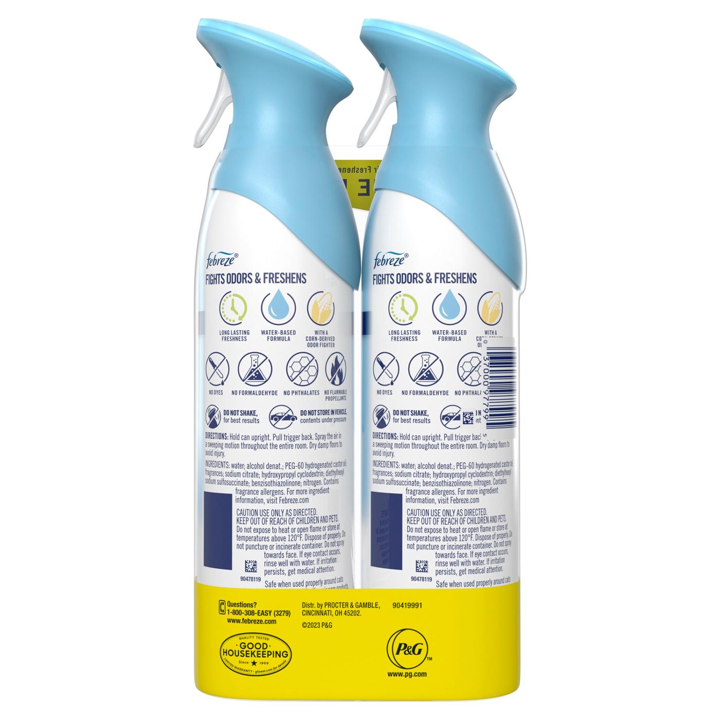 Febreze Air Freshener Spray - Odor-Fighting Room Spray - Linen & Sky Scent; image 2 of 7