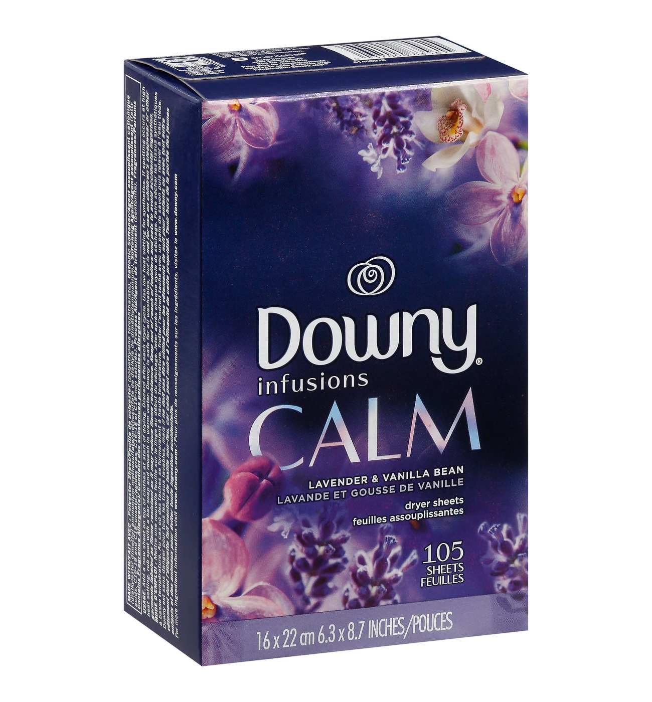 Downy Infusions Calm Lavender & Vanilla Bean Fabric Softener Dryer Sheets Shop Softeners at HEB