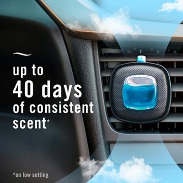 Febreze Car Air Freshener Odor-Fighting Automotive Vent Clip - Linen & Sky Scent