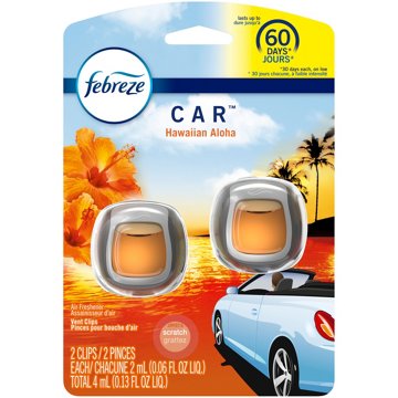 Febreze Febreze Car Vent Clips Hawaiian Aloha 2 Pack, 2.00 ea