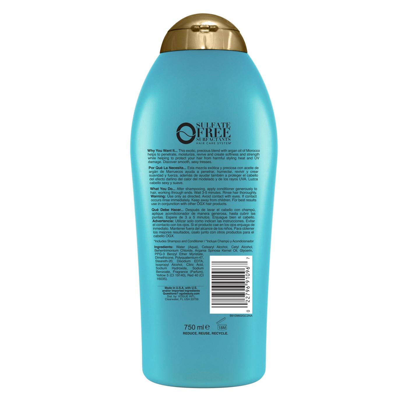 OGX Salon Size Renewing + Argan Oil of Morocco Conditioner; image 6 of 6