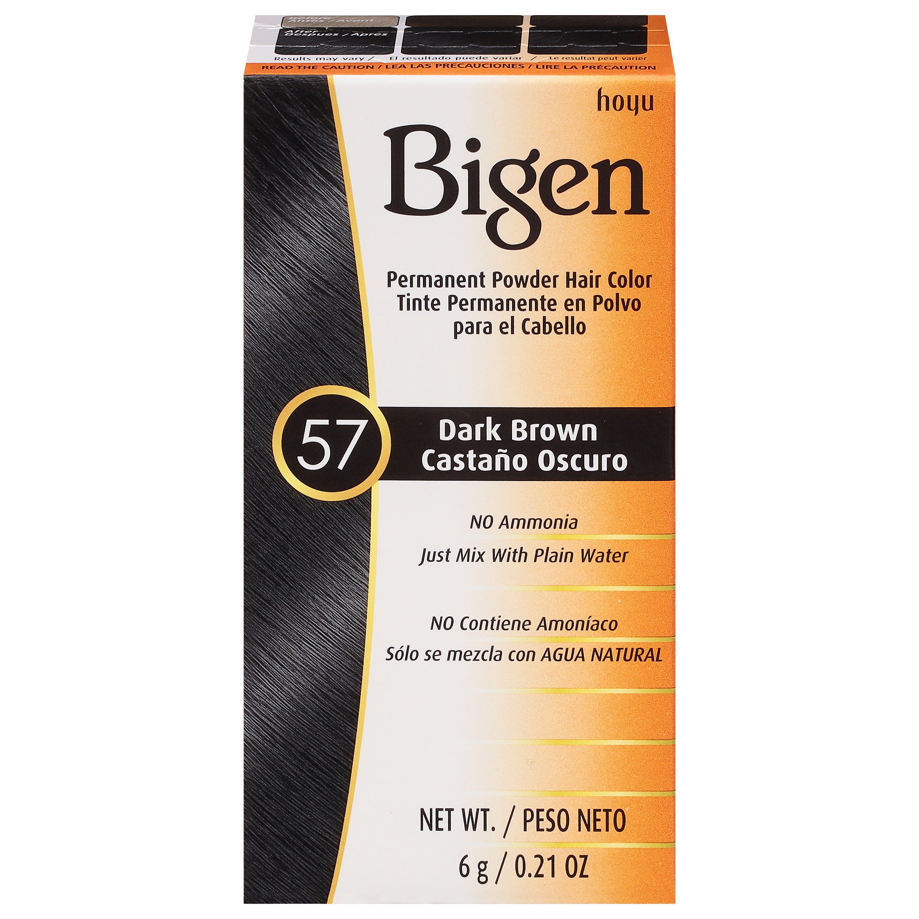 Bigen Dark Brown 57 Permanent Powder Hair Color Shop Hair Color At H E B