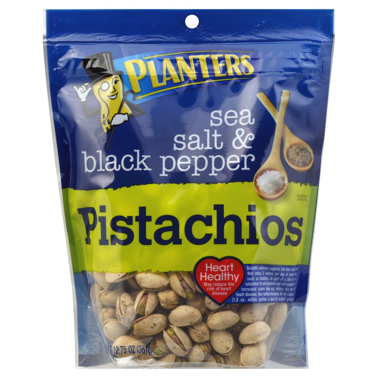 Planters Sea Salt and Black Pepper Pistachios Shop Snacks & Candy at