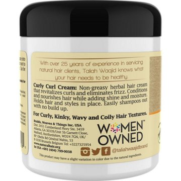 Taliah Waajid Curls, Waves & Naturals Frizz Control Hair Styling Cream, 6 oz