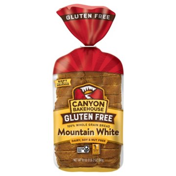 Canyon Bakehouse Gluten Free 100% Whole Grain Mountain White Bread, 18 oz