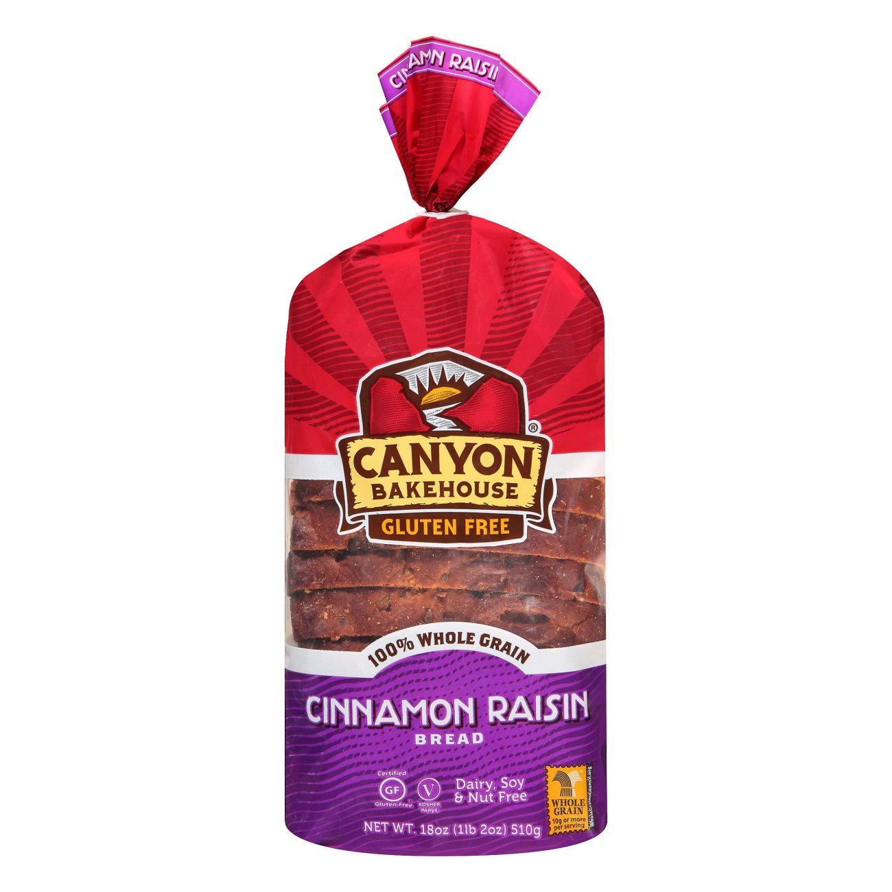 Canyon Bakehouse Gluten Free Cinnamon Raisin Bread Shop Bread at HEB