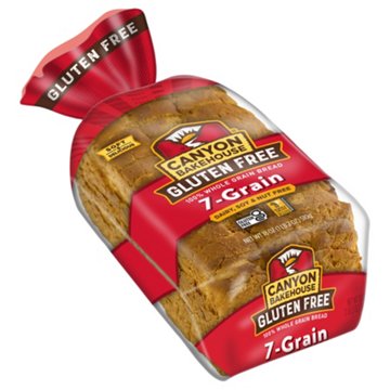 Canyon Bakehouse Gluten Free 100% Whole Grain 7 Grain Sandwich Bread, 18 oz
