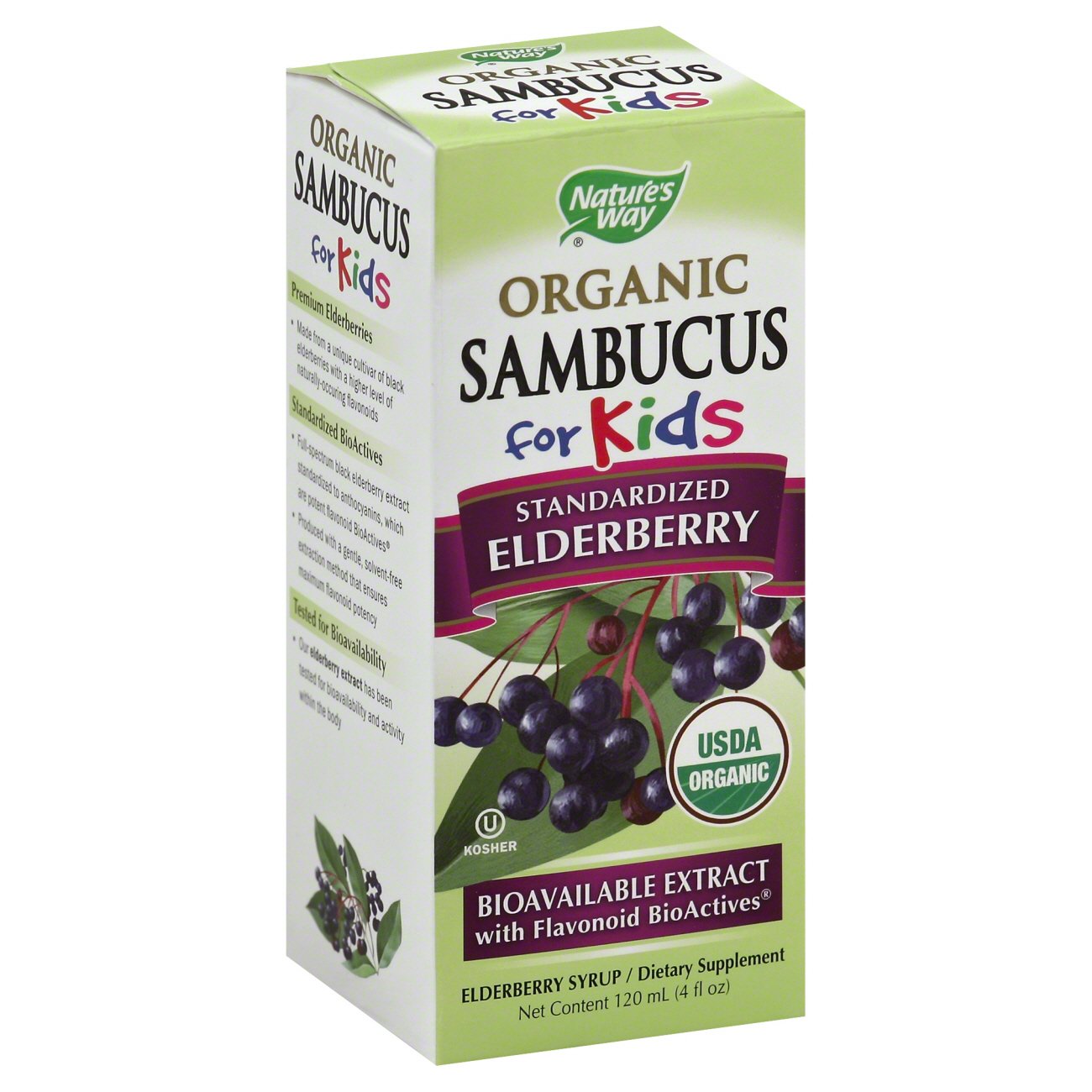 Nature's Way Organic Sambucus For Kids Elderberry Syrup Shop Cough, cold & flu at HEB