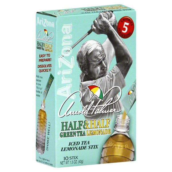 Arizona Arnold Palmer Half & Half Green Tea Lemonade Iced Tea Stix