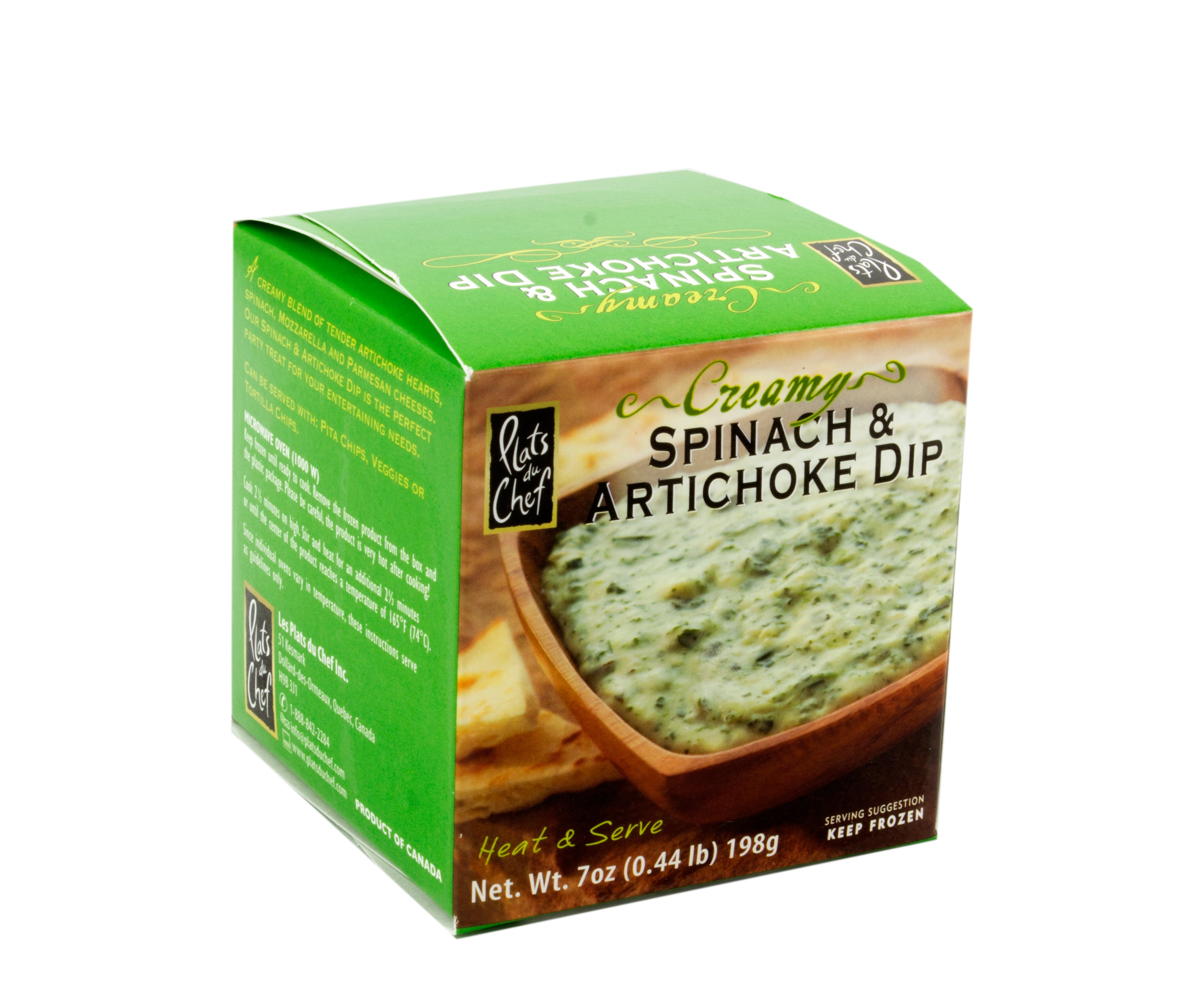 Plats Du Chef Creamy Spinach & Artichoke Dip Shop Dip at HEB