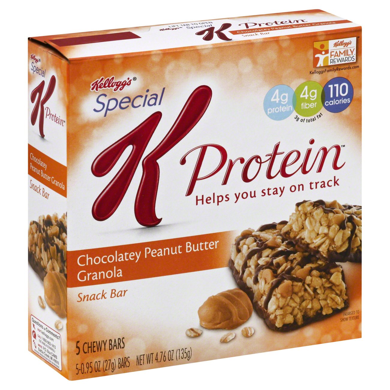 Kellogg's Special K Protein Chocolatey Peanut Butter Granola Snack Bars