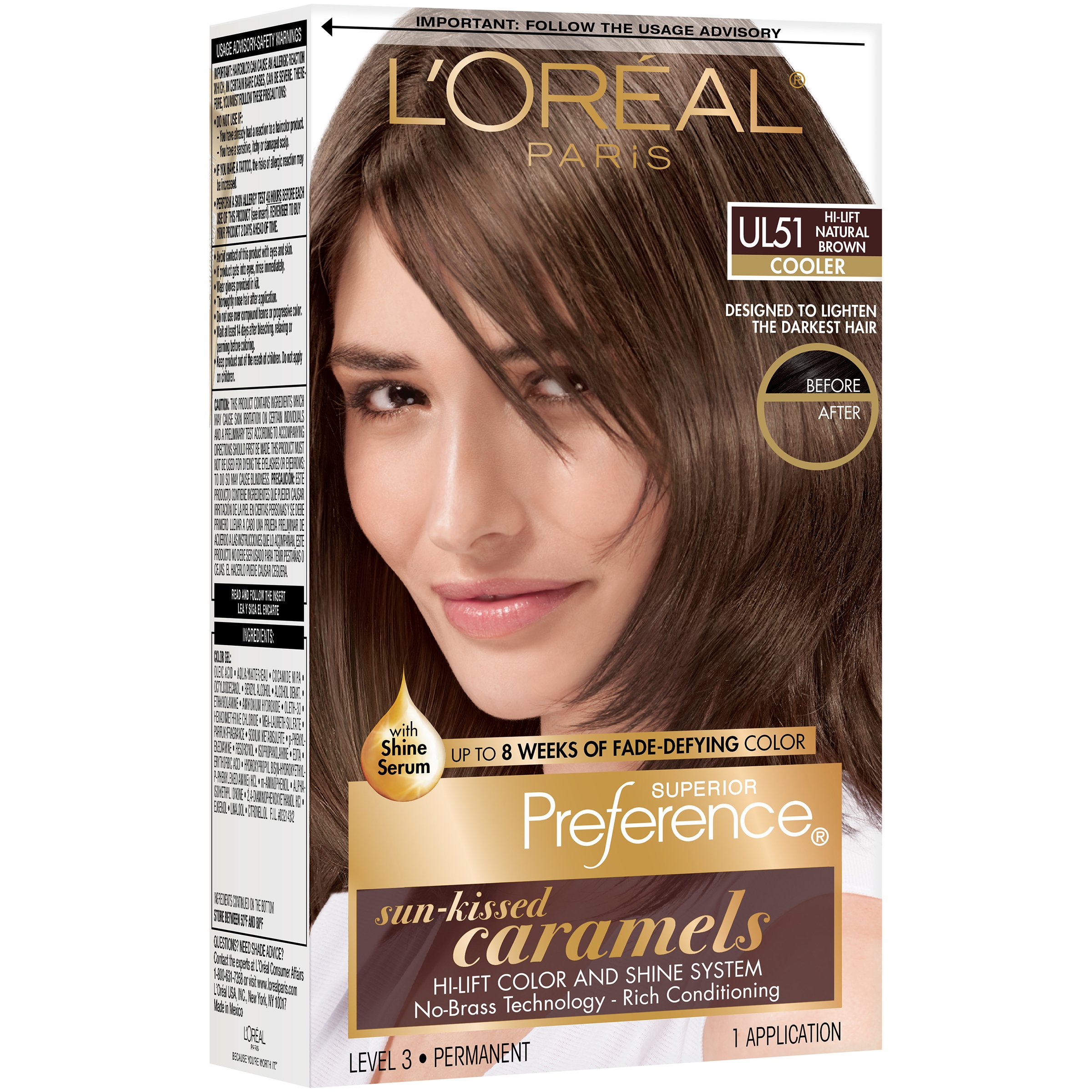 Loréal Paris Superior Preference Permanent Hair Color Ul51 Hi Lift Natural Brown Shop Hair 