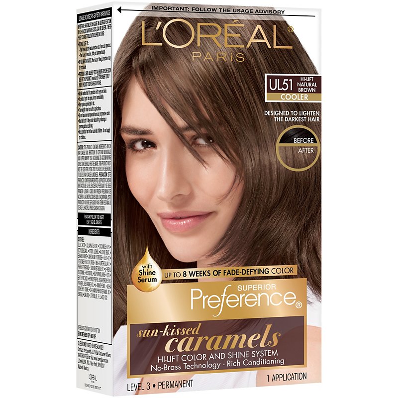 L'Oréal Paris Superior Preference Permanent Hair Color, UL51 Hi-Lift  Natural Brown - Shop Hair Care at H-E-B