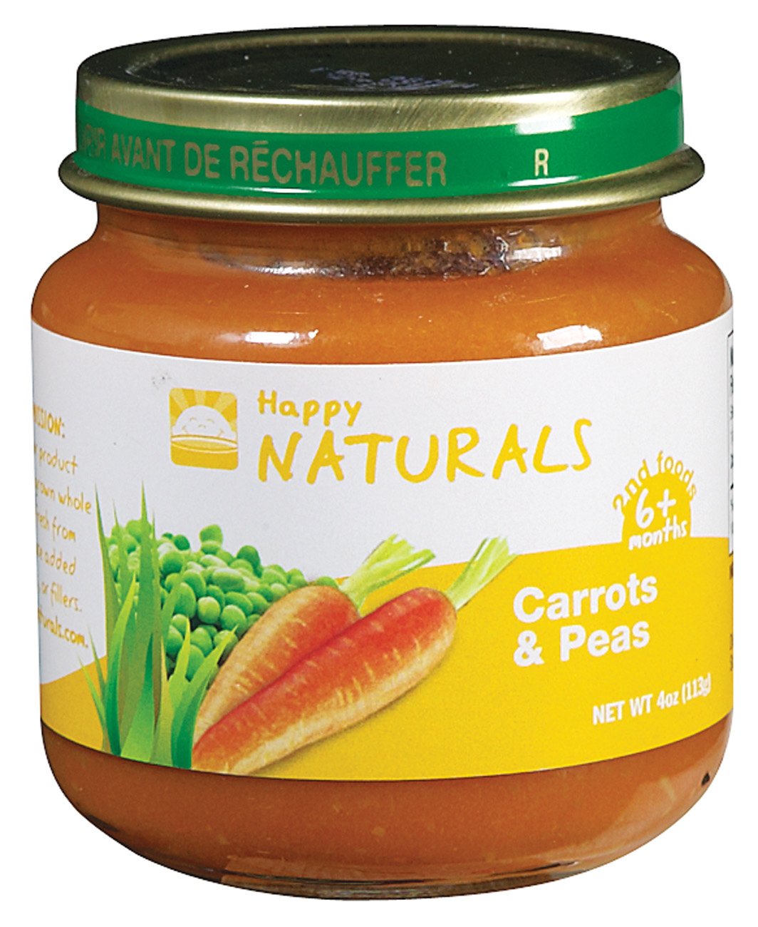 Yummy Naturals 2rd Foods Carrots & Peas Shop Baby Food at HEB