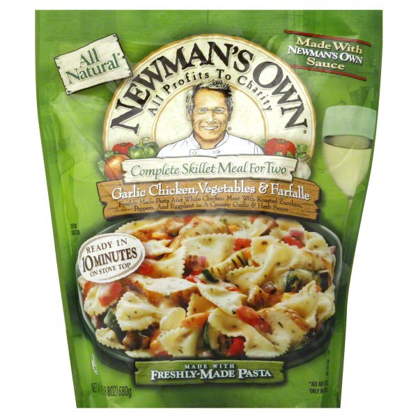 Newman's Own Garlic Chicken Vegetables and Farfalle Complete Skillet