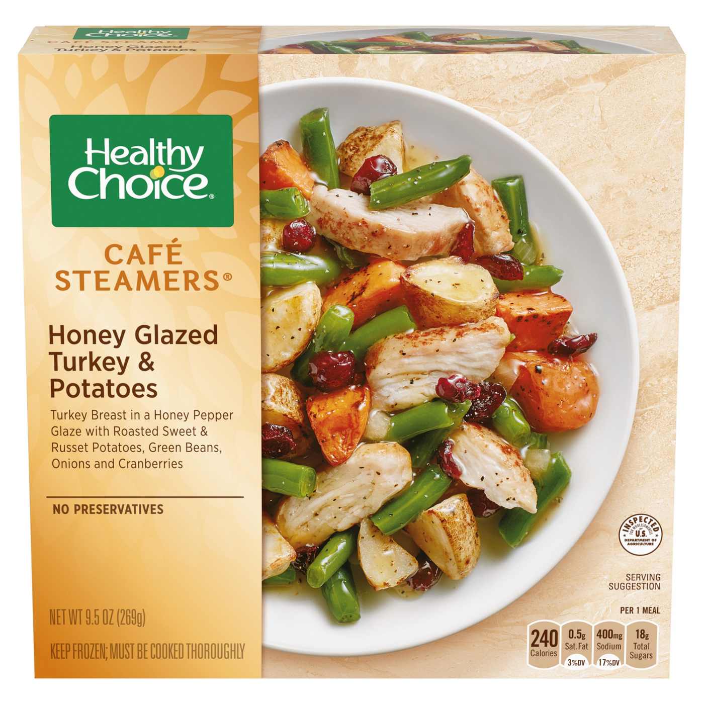 Healthy Choice Cafe Steamers Honey Glazed Turkey & Potatoes; image 1 of 2