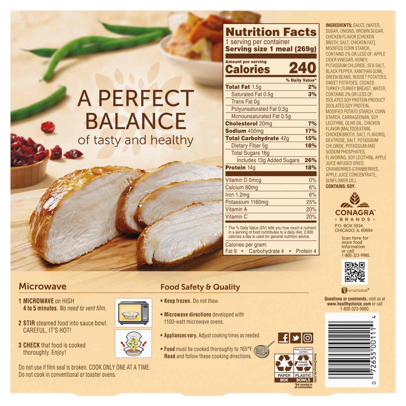 Healthy Choice Cafe Steamers Honey Glazed Turkey & Potatoes Shop