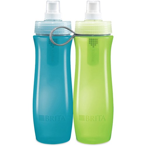 Esencialmente Inevitable amplio Brita Aqua & Green Soft Squeeze Water Filter Bottles - Shop Water Filters  at H-E-B