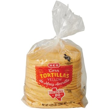 H-E-B Yellow Corn Tortillas - Texas-Size Pack
