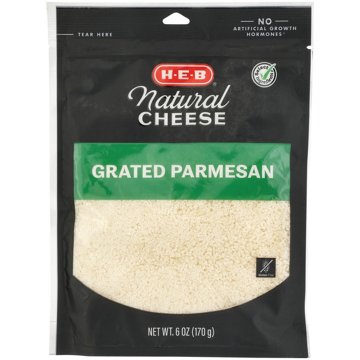 H-E-B Grated Parmesan Cheese, 6 oz
