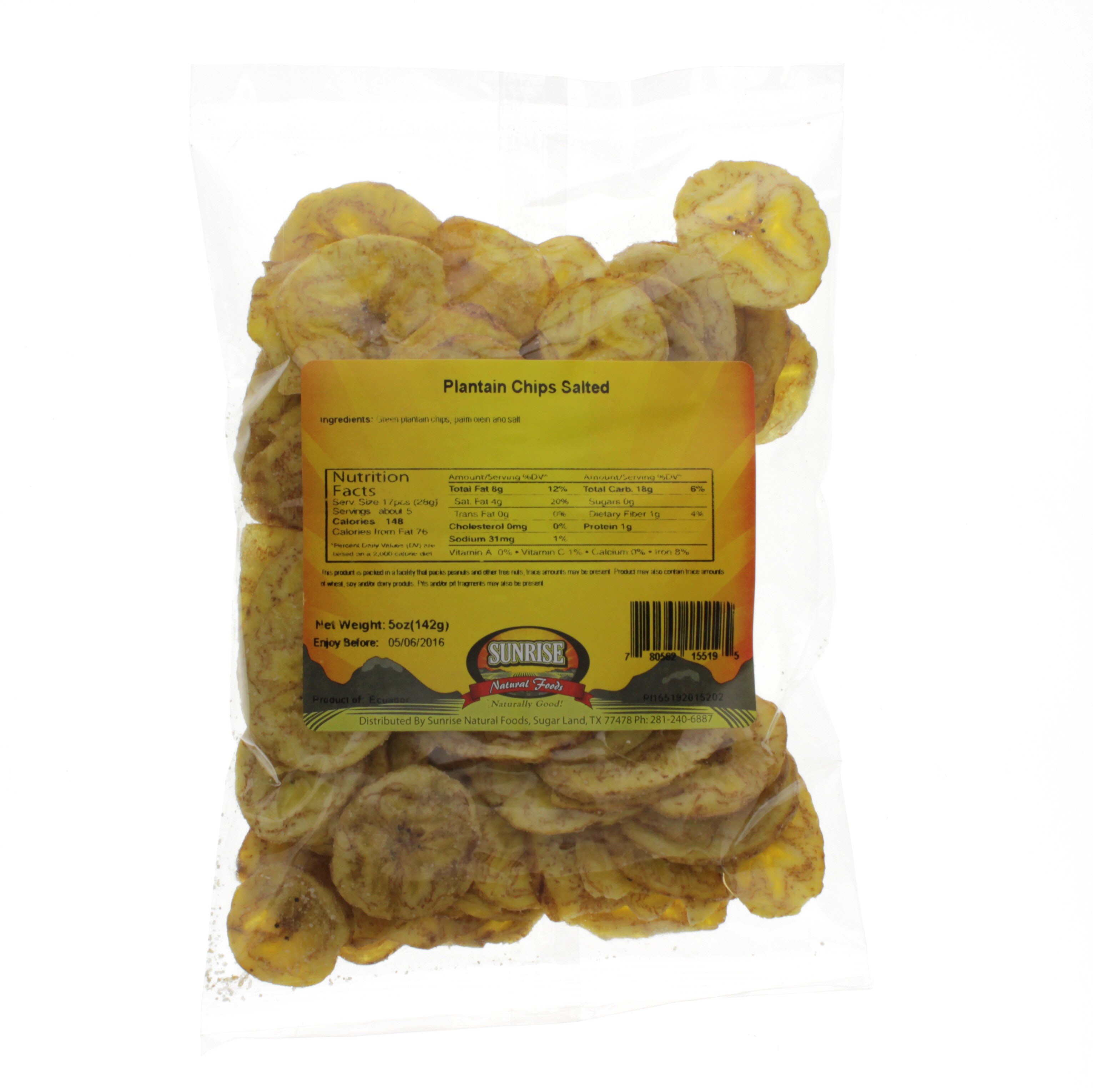 Sunrise Natural Foods Salted Plantain Chips Shop Bananas at HEB