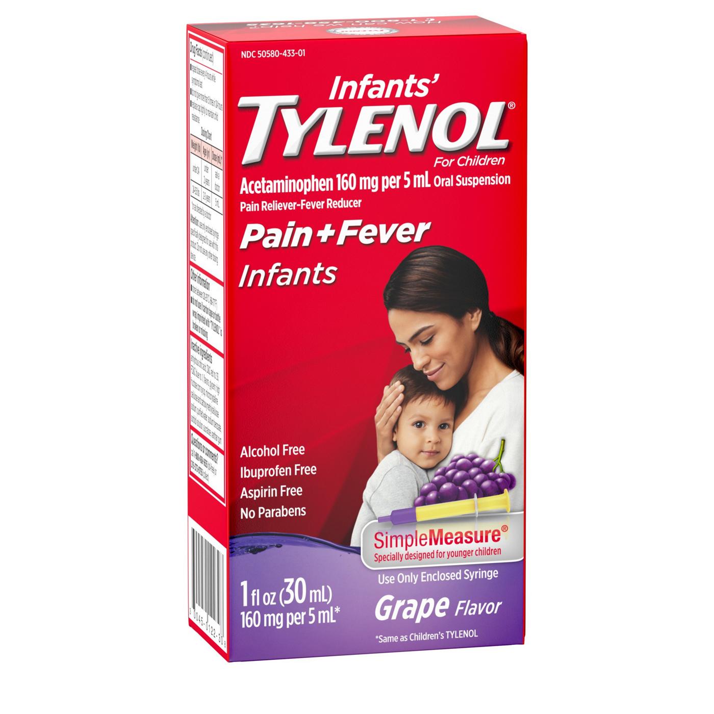 Infant's Tylenol Infants' Tylenol Oral Suspension, Grape; image 2 of 4