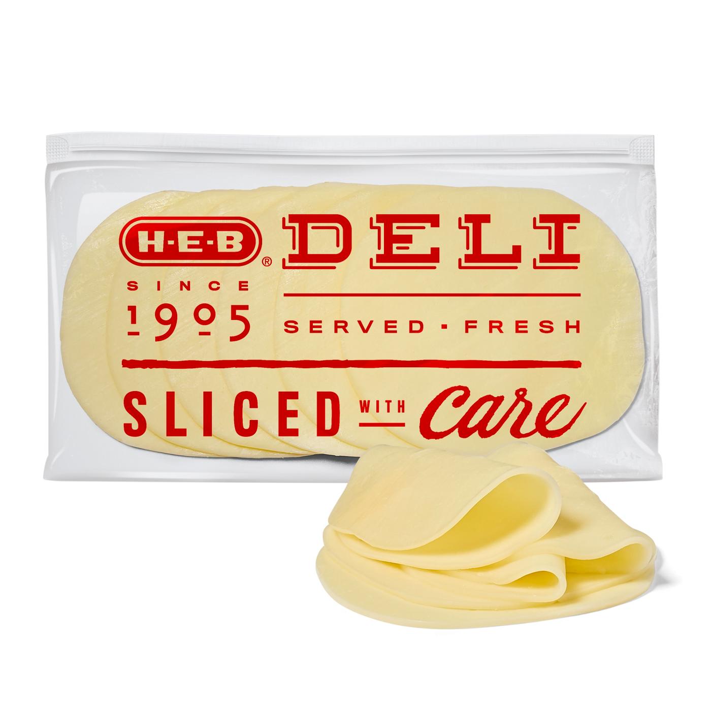 H-E-B Deli Stagionato Provolone Cheese, Sandwich Sliced; image 1 of 4