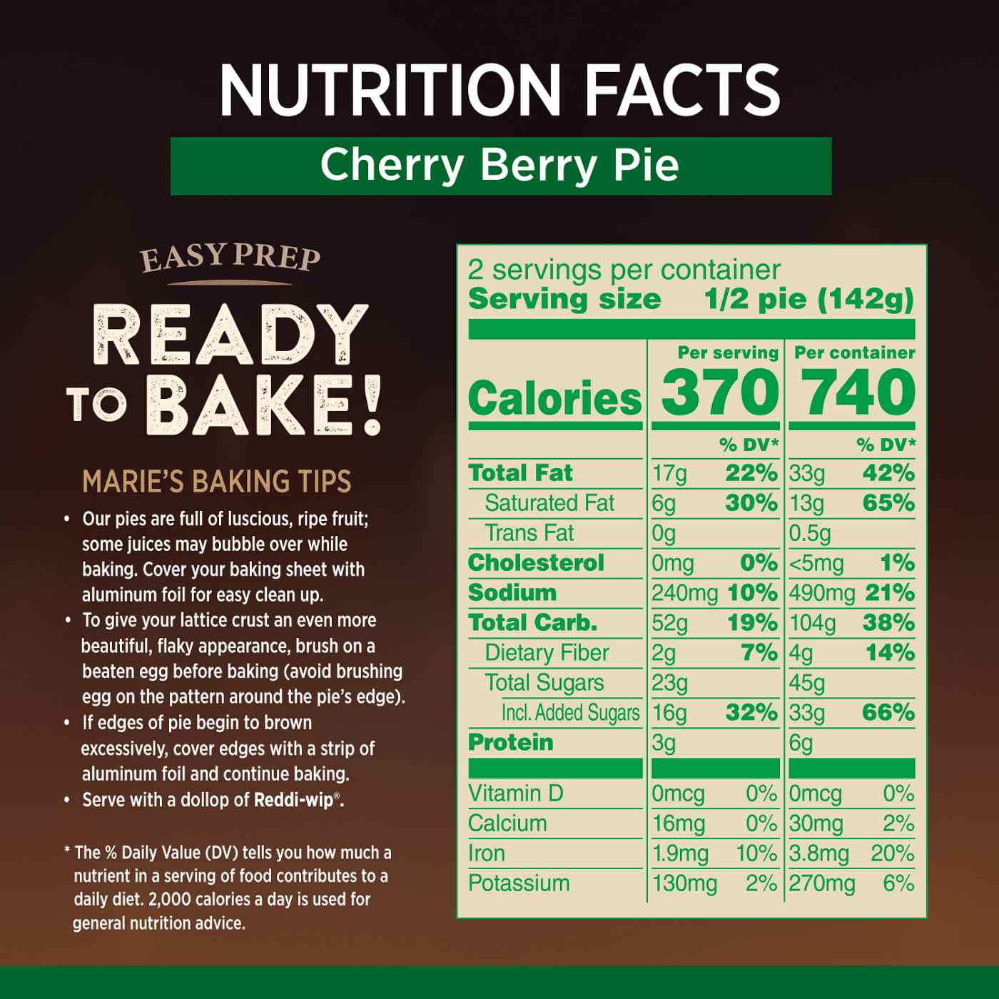 Marie Callender's Cherry Berry Pie Frozen Dessert; image 5 of 7