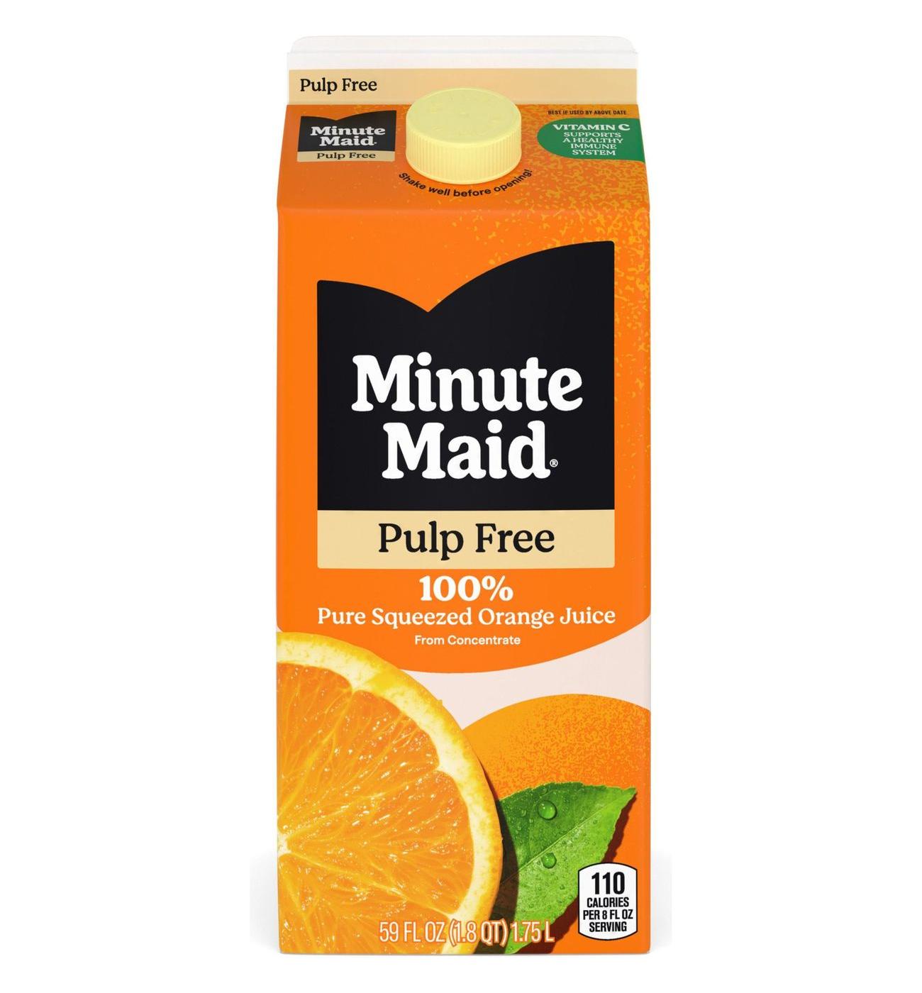 Minute Maid Pulp Free Orange Juice; image 1 of 7