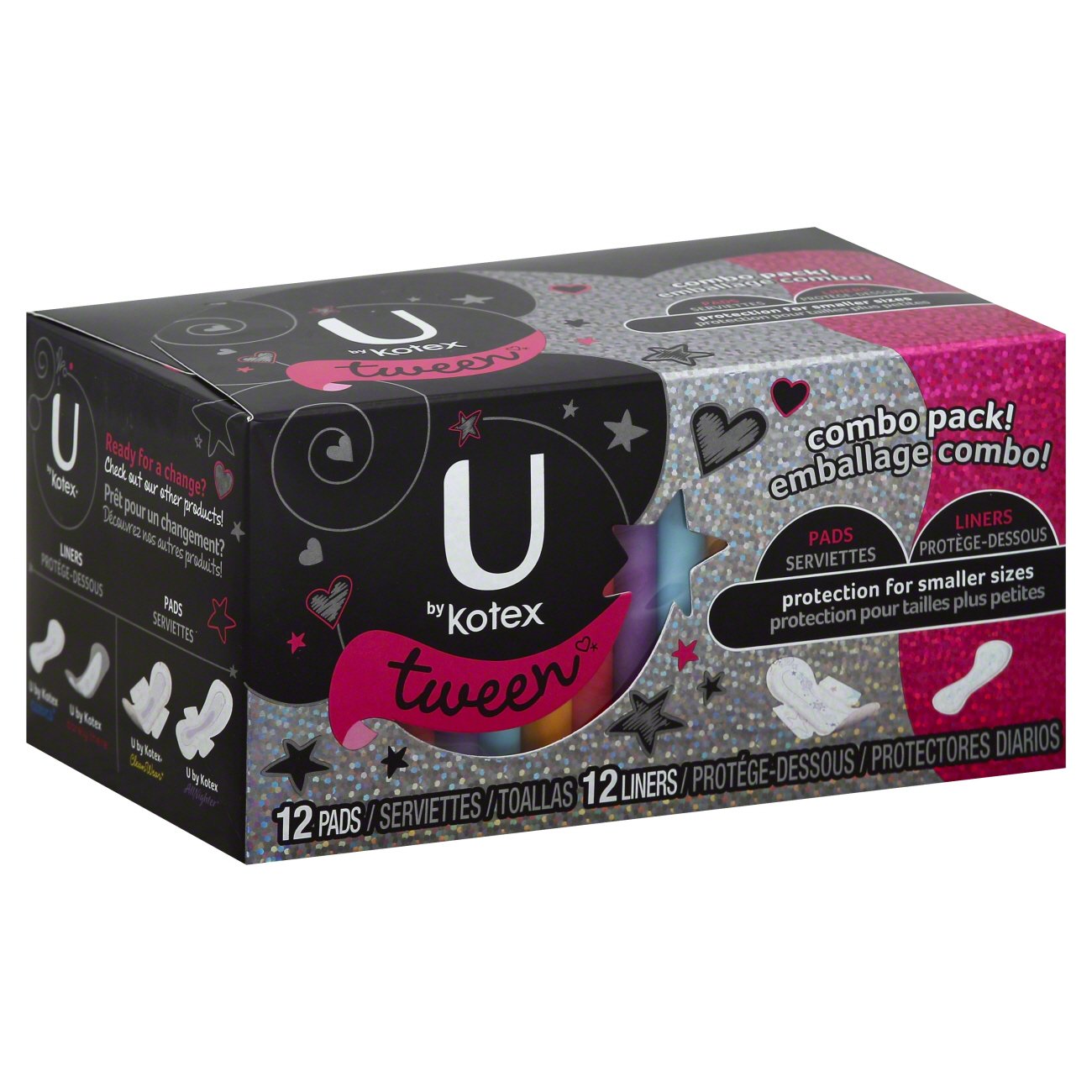 U By Kotex Tween Pads Liners Combo Pack Shop Feminine Care At H E B