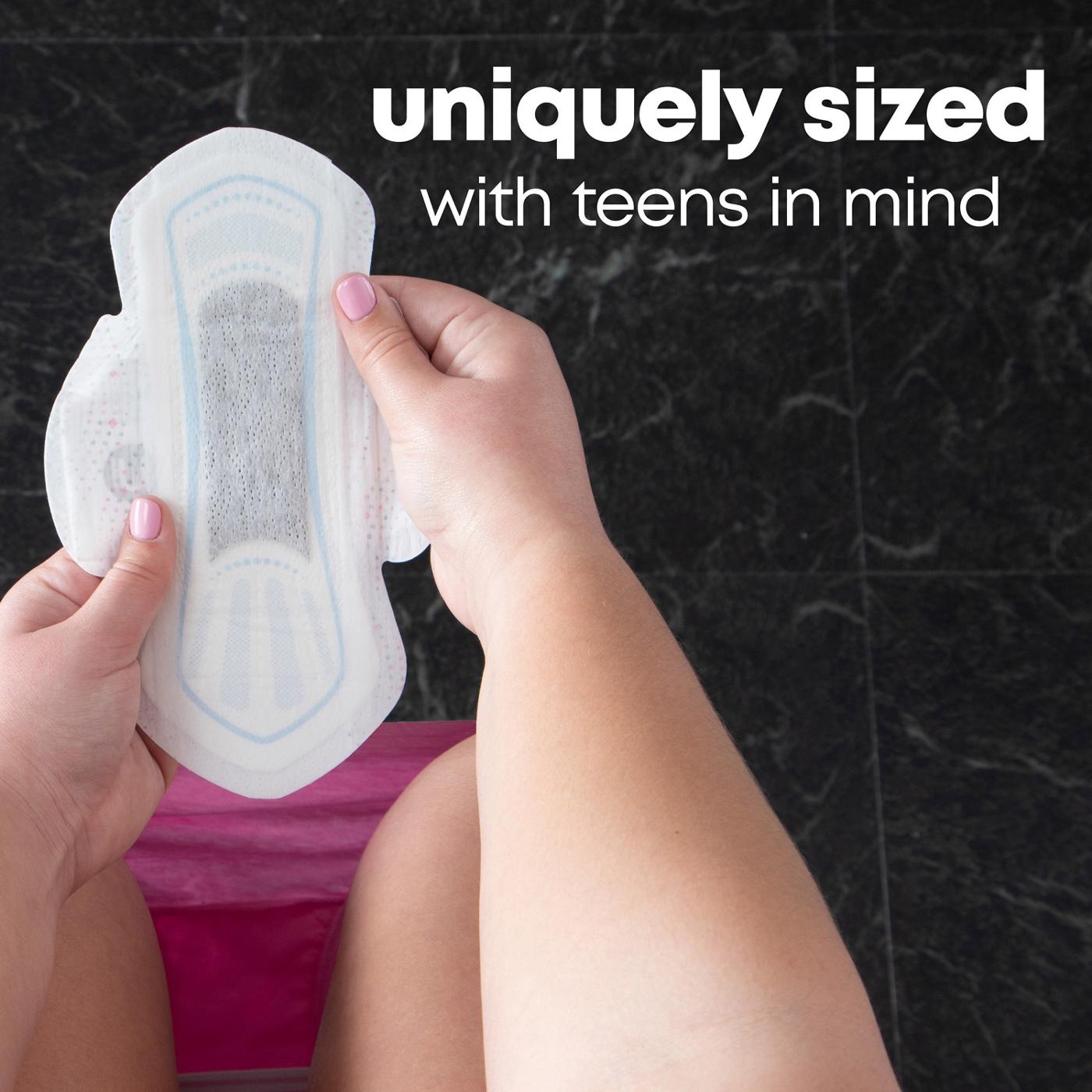 U by Kotex Balance - Sized for Teens Ultra Thin Pads with Wings - Heavy Absorbency; image 6 of 8