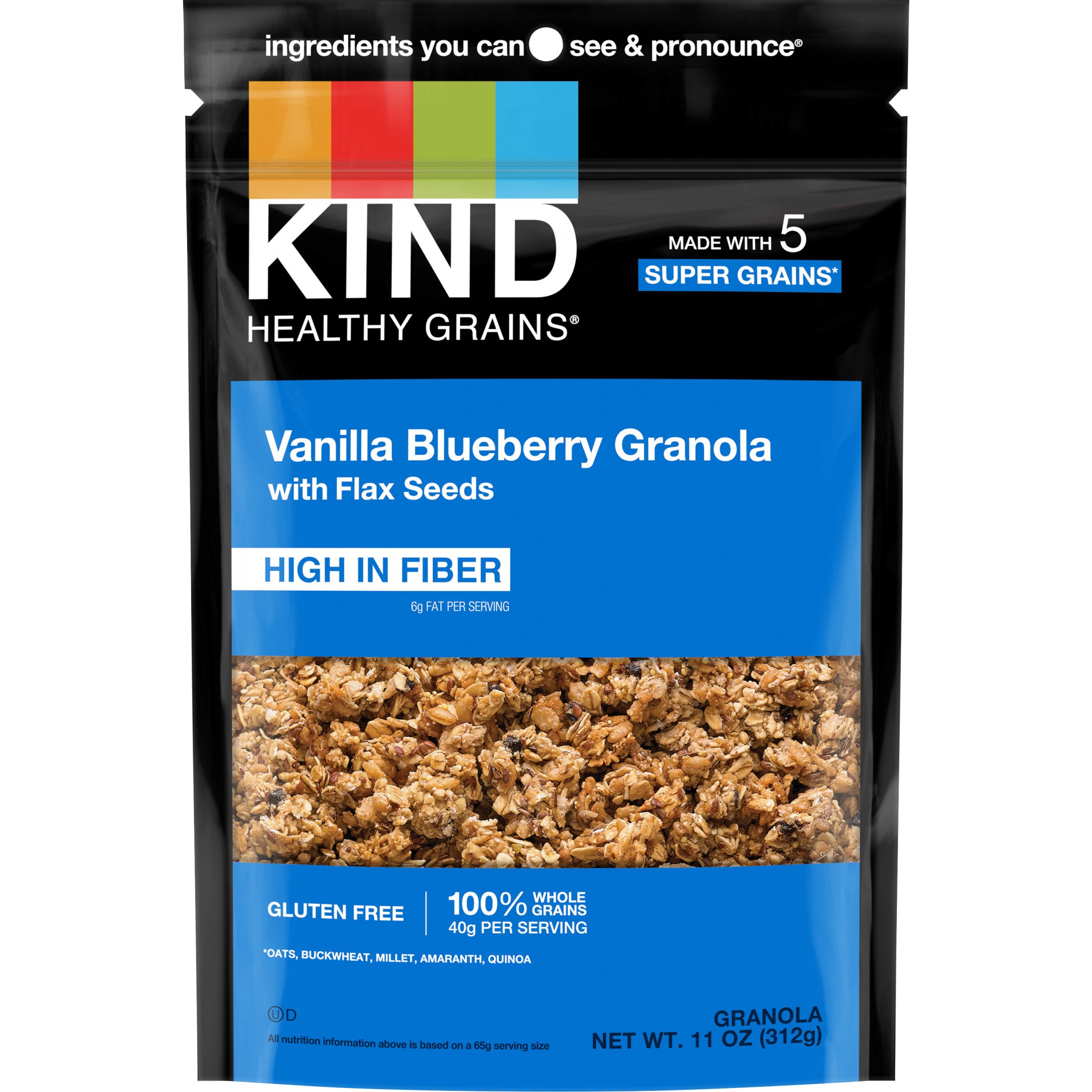 激安大特価！ カインド ヘルシーグレイン グラノーラ バニラブルーベリー フラックスシード入り 312g 11oz KIND Healthy