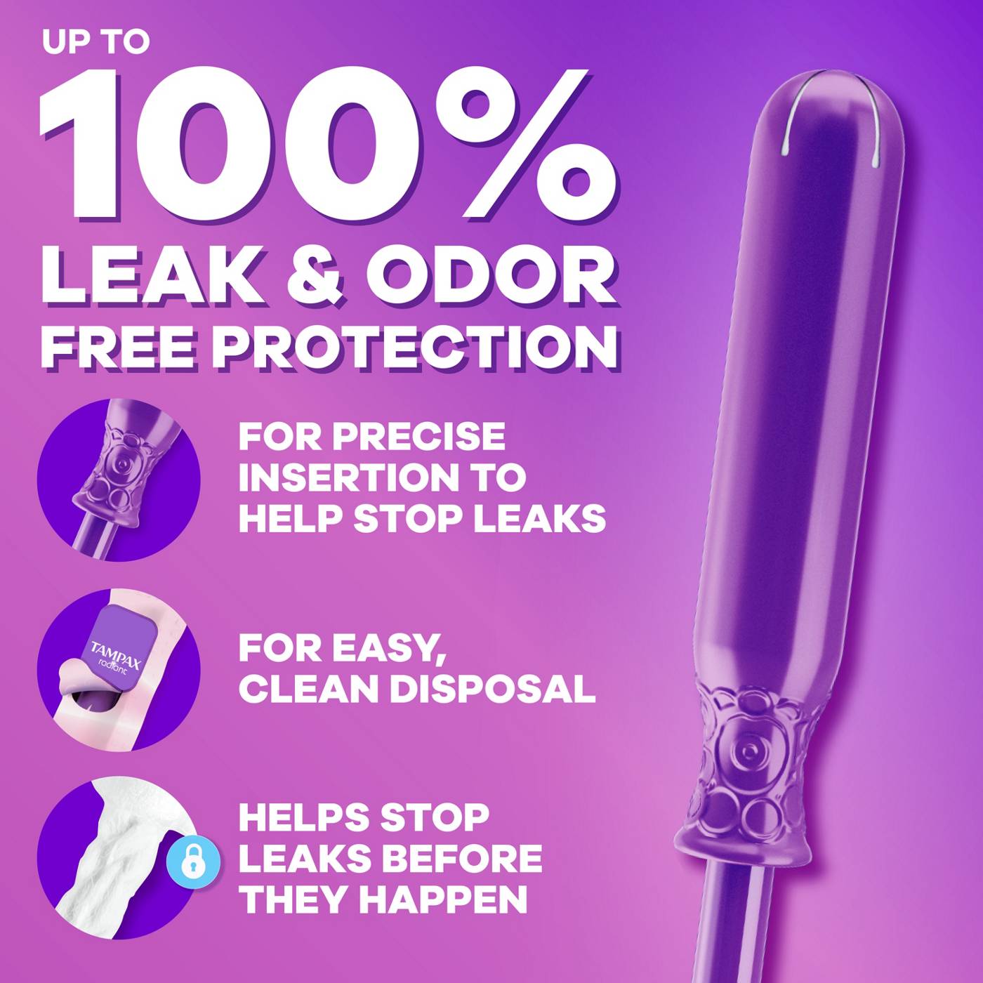 Tampax Radiant Tampons - Super; image 7 of 10