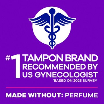 Tampax Radiant Tampons Duo Pack, Regular/Super Absorbency, Unscented, 28 ct