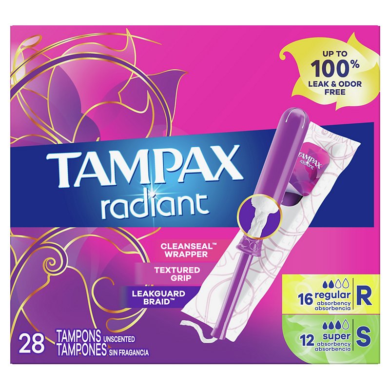 Tampax Pearl Regular Absorbency Plastic Tampons, Unscented, 36 - Walmart.com
