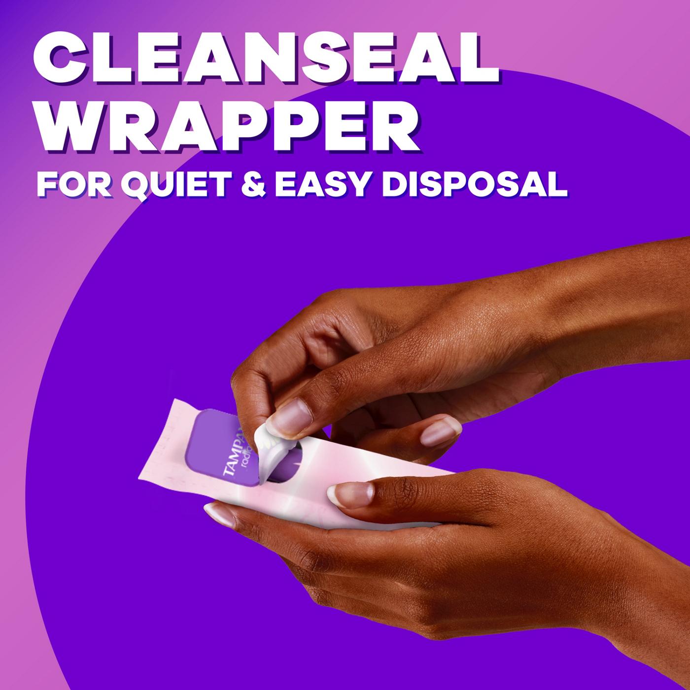 Tampax Radiant Tampons Regular Absorbency, Unscented; image 7 of 10