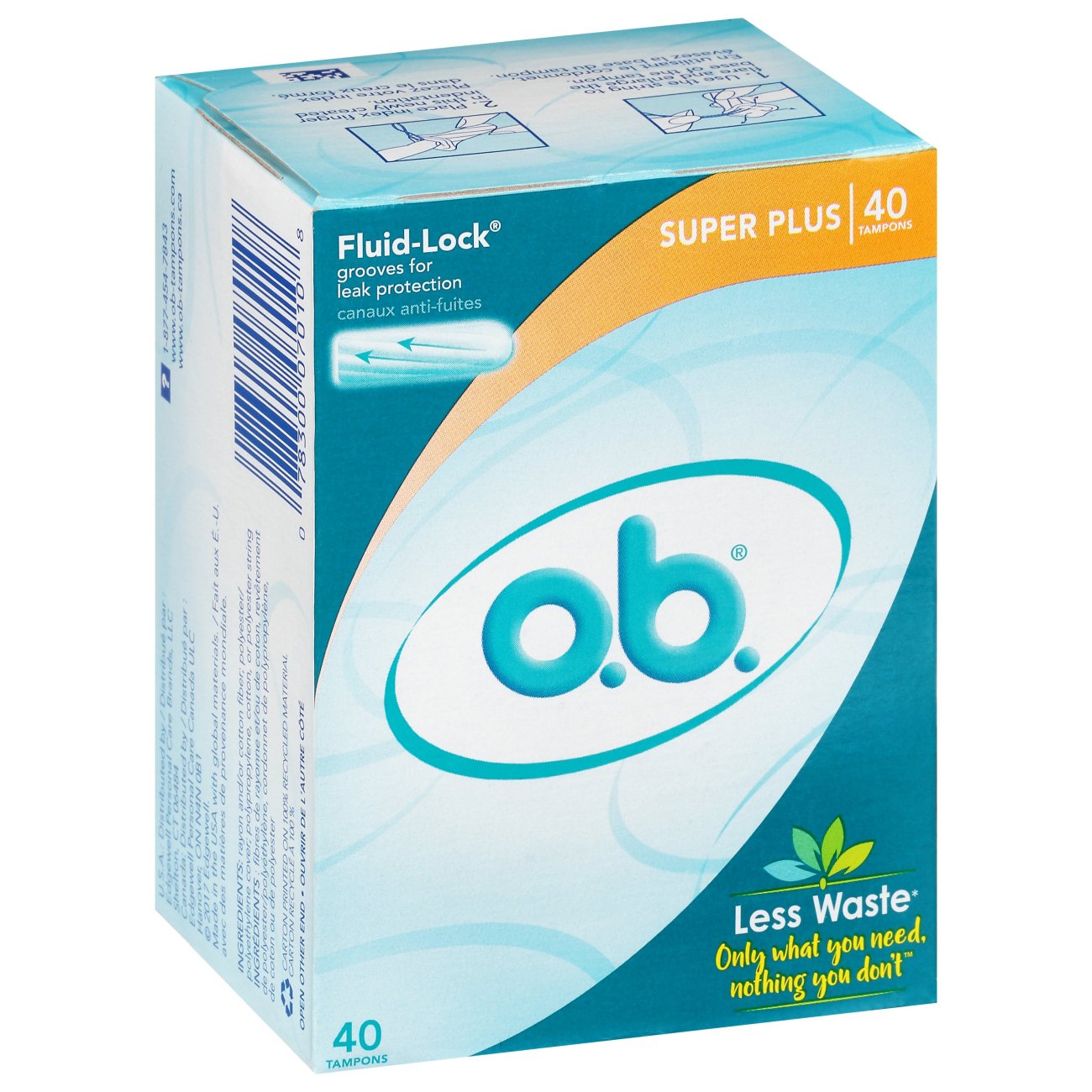 o.b. o.b. Original Super Plus Tampons Shop Tampons at HEB