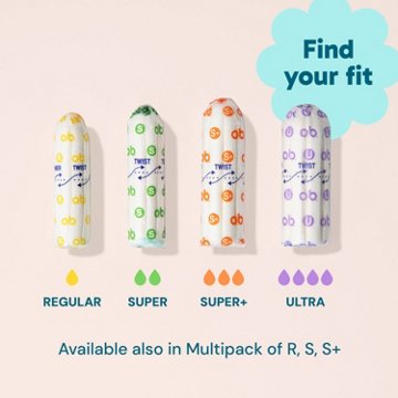 o.b. Non- Applicator Tampons - Super Plus Absorbency, Unscented