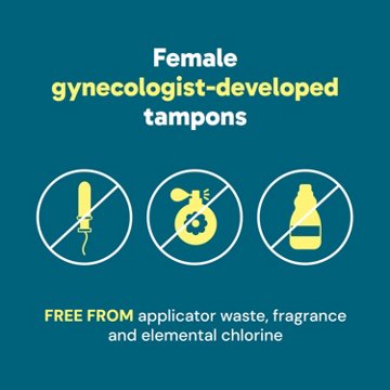 o.b. Non- Applicator Tampons - Super Plus Absorbency, Unscented