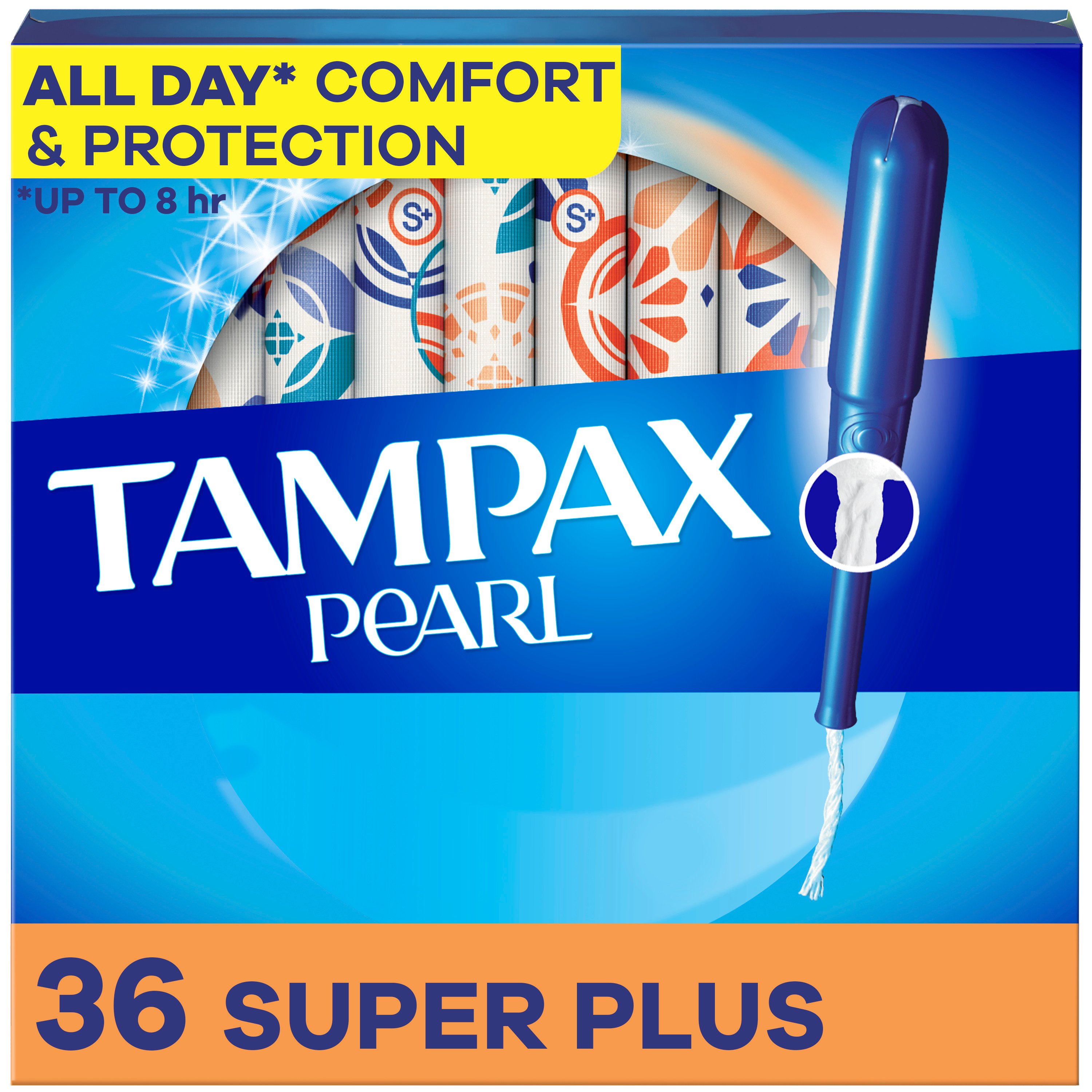 Tampax Pearl Tampons Super Plus Absorbency, Unscented Shop Tampons at