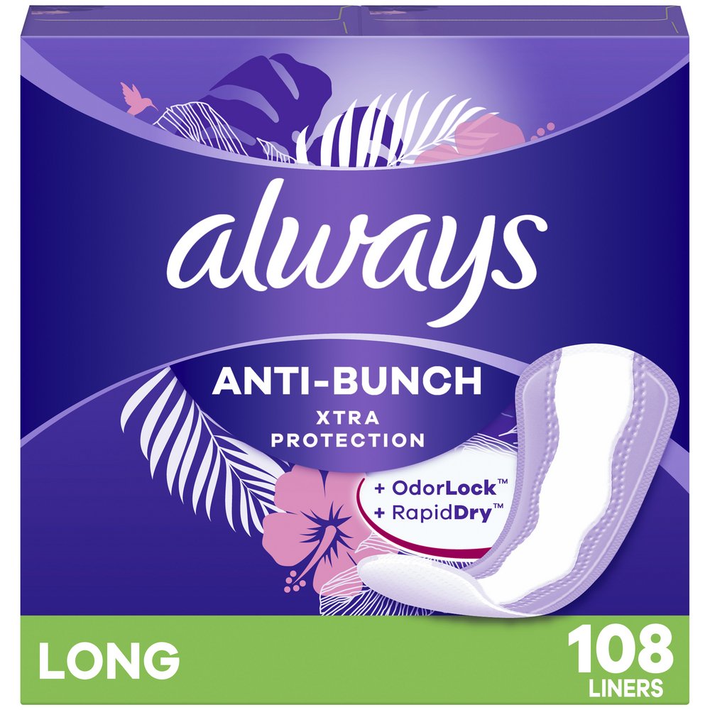 Always Anti-Bunch Xtra Protection Long Liners - Shop Pads & Liners at H-E-B