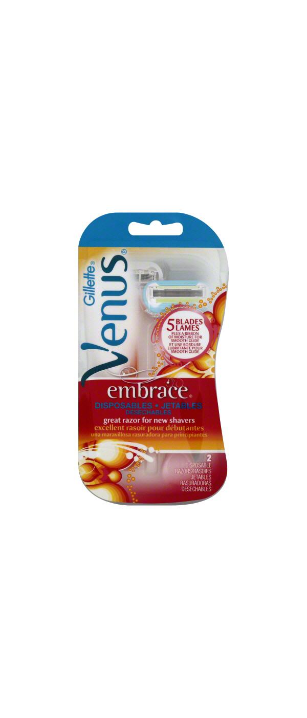 Gillette Venus Embrace Disposable Razors - Colors May Vary; image 1 of 2